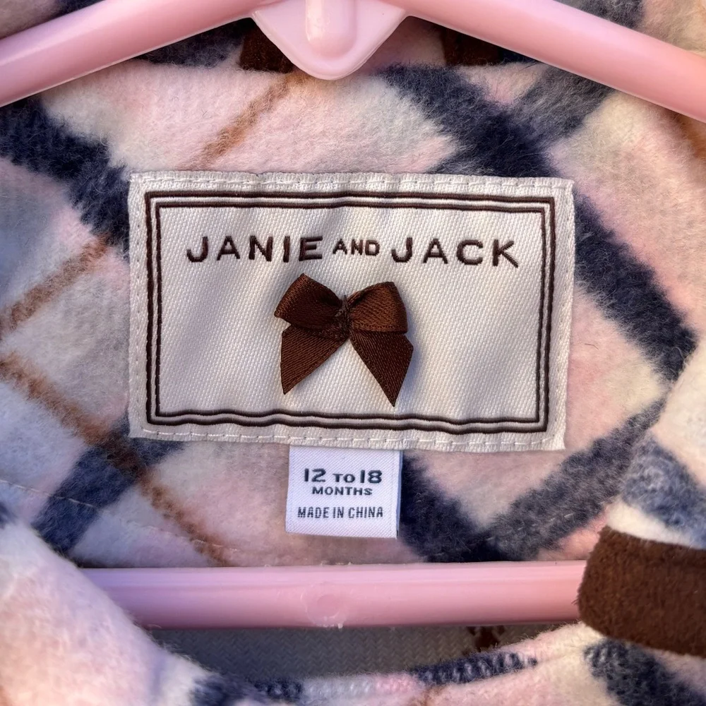 Janie and Jack Plaid Wool Blend Cape Poncho